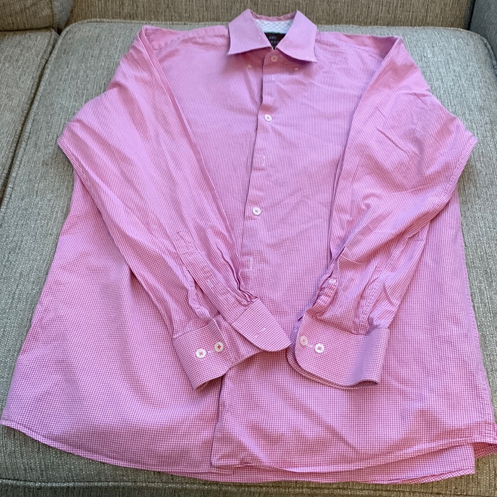 Tattersall Men's Long Sleeve Dress Shirt